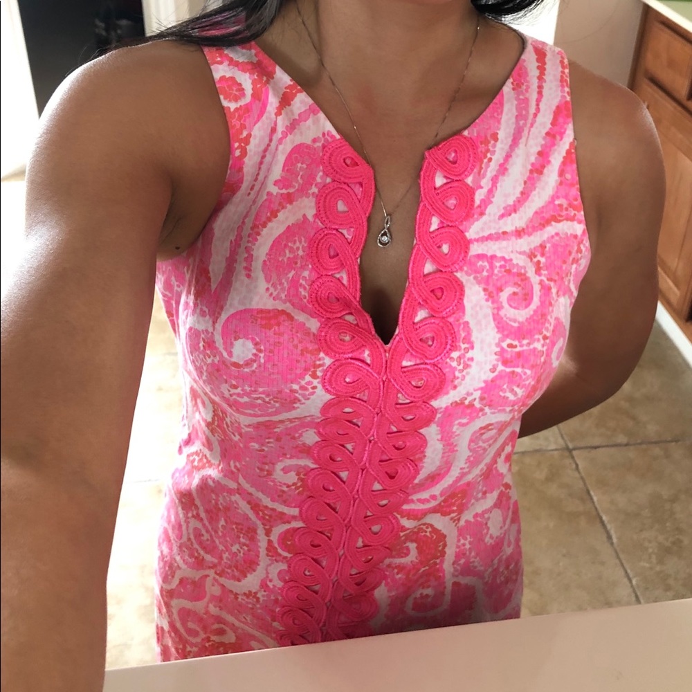 Lilly Pulitzer shift dress in hot pink